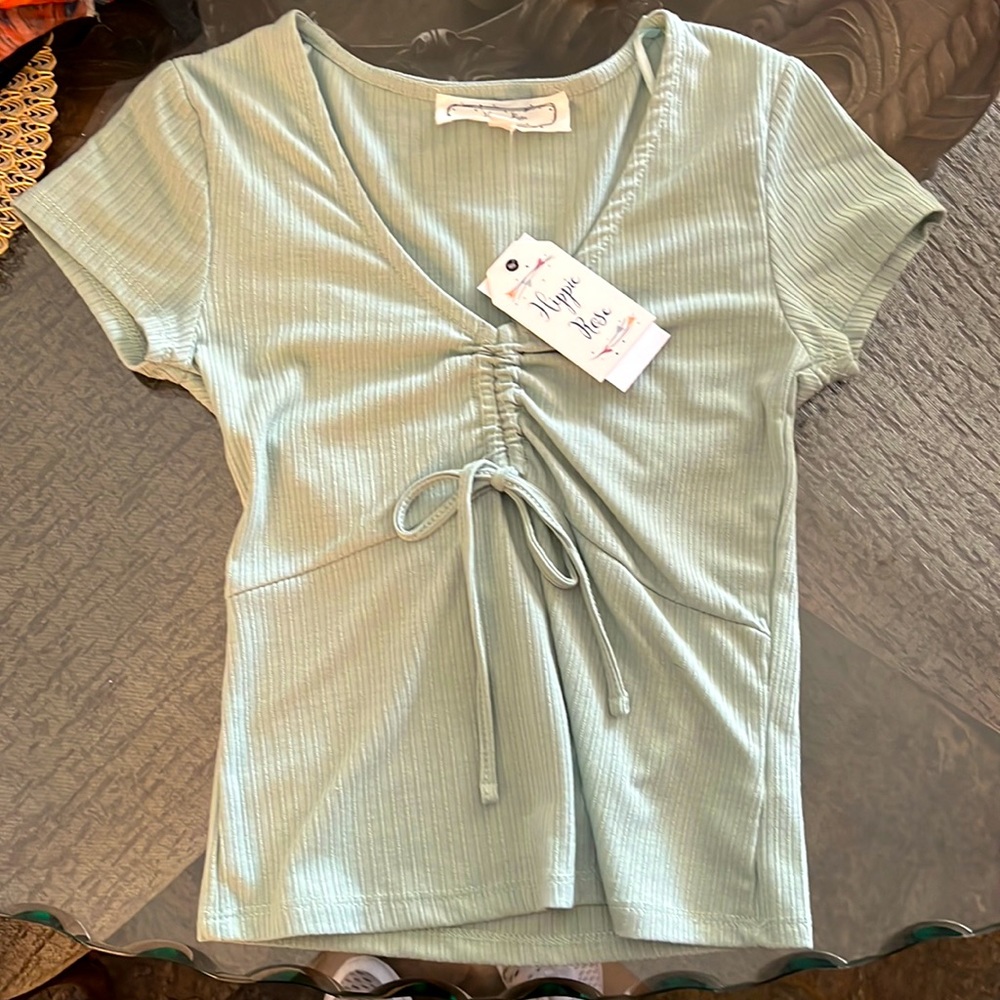 Sage blouse